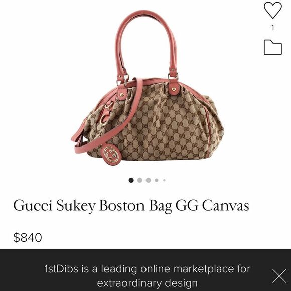 Authentic Gucci tote with strap - Picture 16 of 16